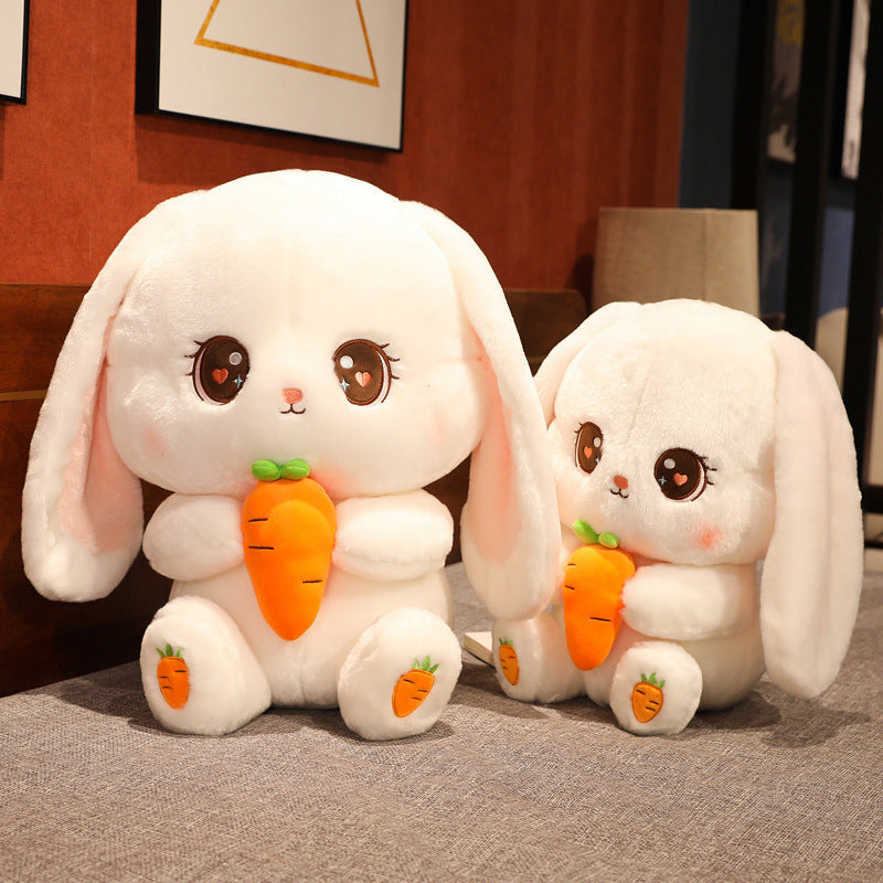 Big Ears Carrot Rabbit Doll Long Eared Rabbit Plush Toy Doll Doll Female Birthday Present