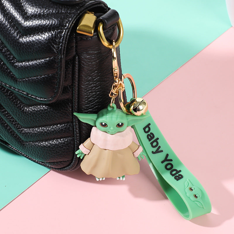 Cartoon Epoxy Star Wars Cute Yoda Baby Keychain Little Creative Gifts Handbag Pendant Doll Ornaments