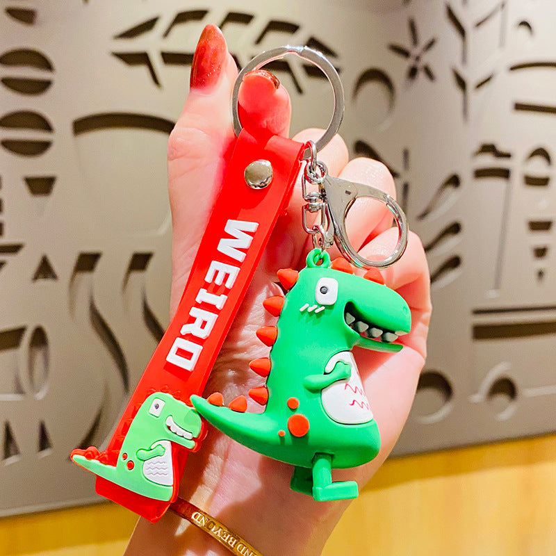 Cartoon Dinosaur Cute Toy Bag Package Pendant Creative Car Key Ring Couple Exquisite Internet Celebrity Small Gift