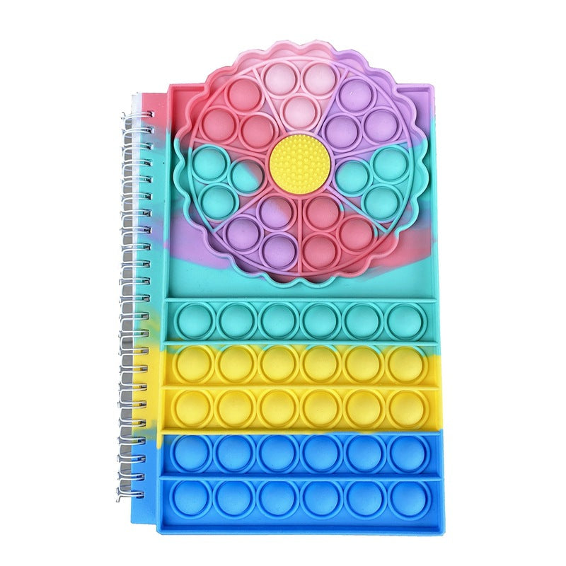 Sunflower Decompression Pressure Reduction Toy Bubble Notebook Silicone Deratization Pioneer Notebook
