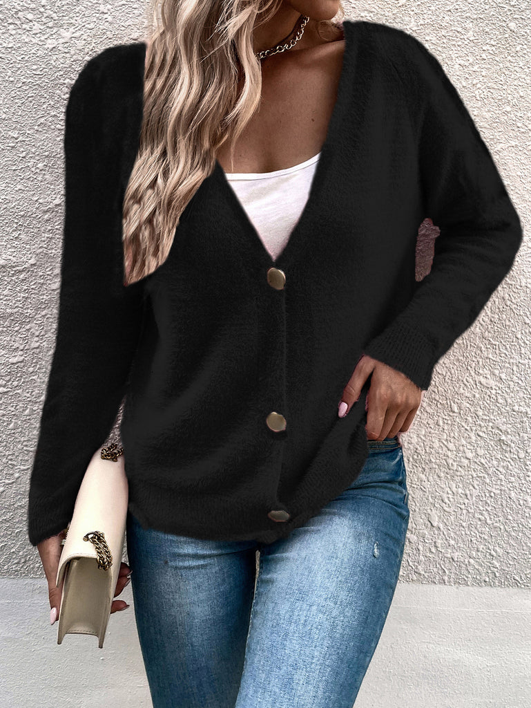 Women's Simple Breasted Cardigan Sweater Coat