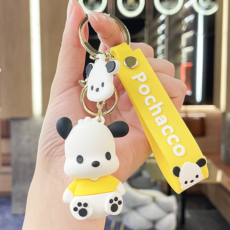 Cartoon Dog Keychain Pendant Cute Doll Crane Machine Gift Trendy Bags Hanging Decoration Creative Gift
