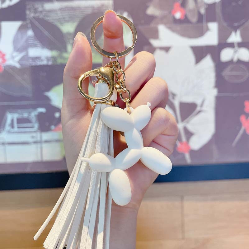 Creative Bubble Dog Tassel Key Chain Personality Key Chain Car Cute Key Ring Handbag Pendant Gift