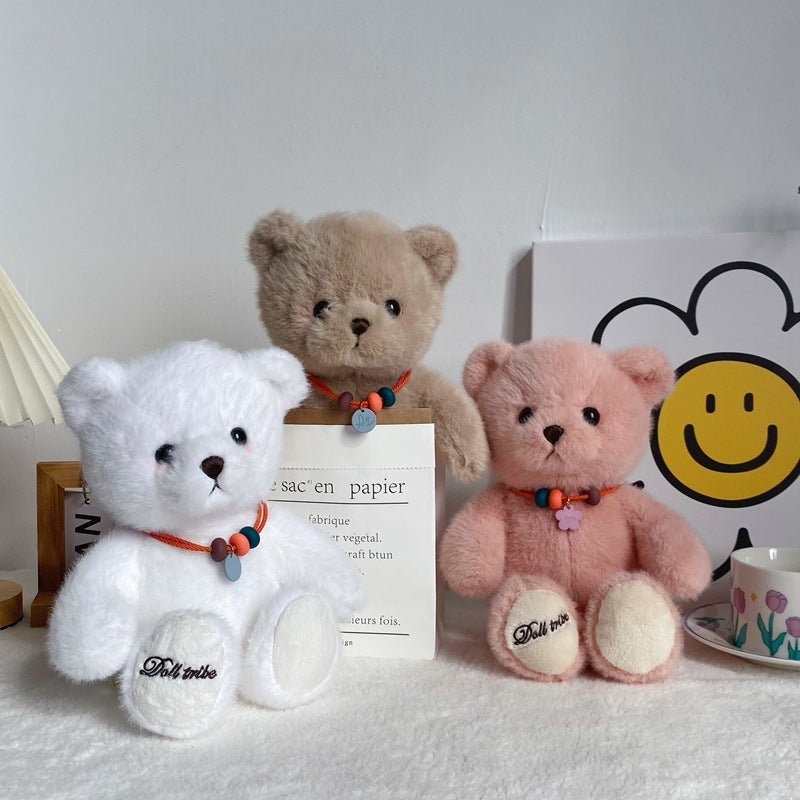 New Plush Lucky Bear Plush Teddy Bear Doll Valentine's Day Gift Graduation Bear