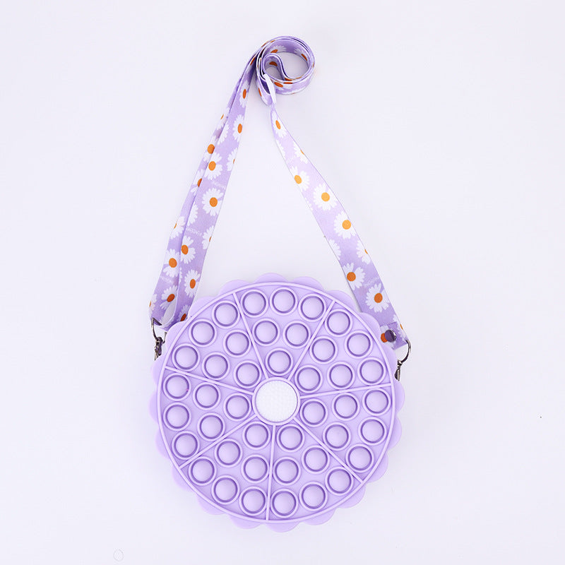 Large Crossbody Bag Toys Bag Silicone Squeeze Bubble Pressure Reduction Toy Mobile Phone Bag