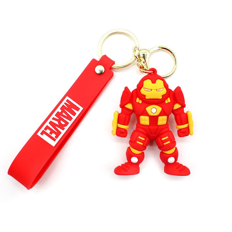 Avengers Superhero Keychain Spider-Man Iron Man Captain America Key Chain Car Key Charm