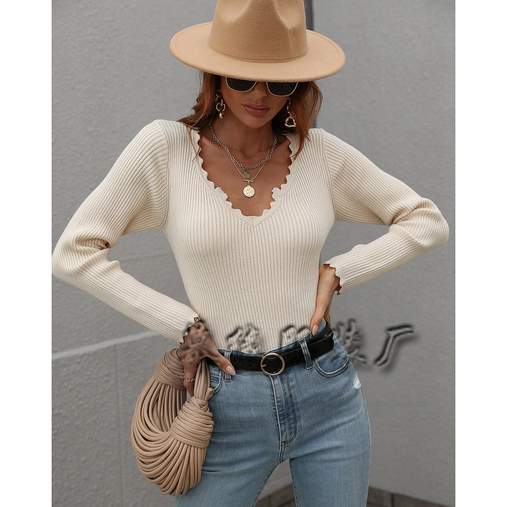 2 Autumn and Winter Pullover Loose Solid Color European and American Knitwear Women's Sweater Women's Sweater Women