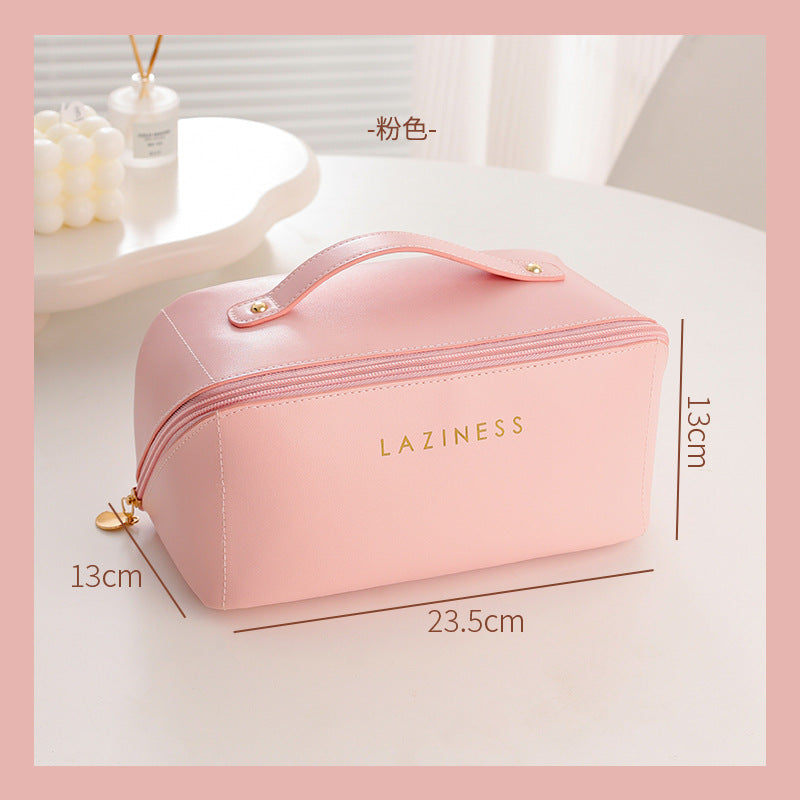 Net Red Cosmetic Bag Organ Pillow Bag Travel Storage Bag Large Capacity Wash Bag Pu Cosmetic Bag Wholesale