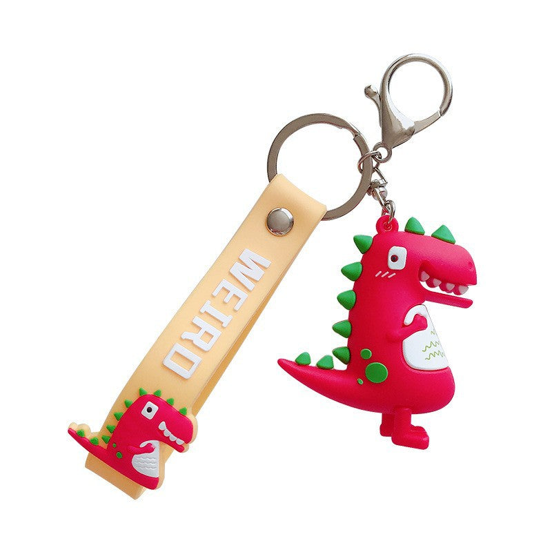 Cartoon Dinosaur Cute Toy Bag Package Pendant Creative Car Key Ring Couple Exquisite Internet Celebrity Small Gift