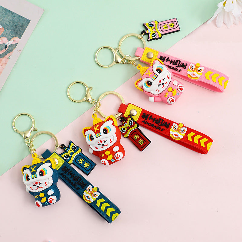 Cat Xingshi Lucky Cat Car Key Ring Pendant Chinese Style Cute Key Chain Hanging Gift