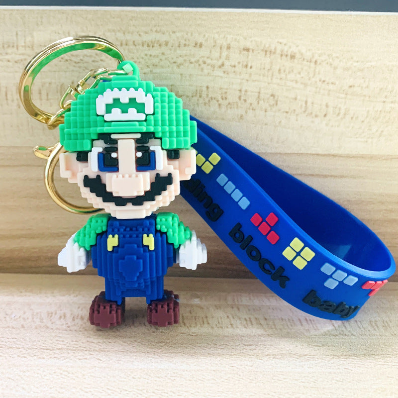 Nintendo Mario Keychain Personality Game Character Couple Pendant Car Key Pendant