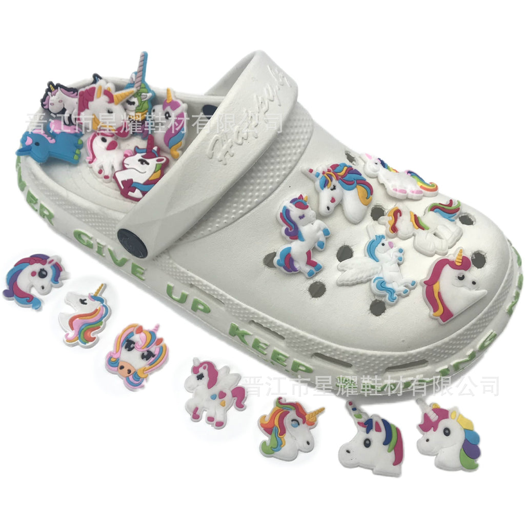 Unicorn Hole Shoes Shoe Ornament Shoe Buckle Decorative Buckle Shoe Accessories