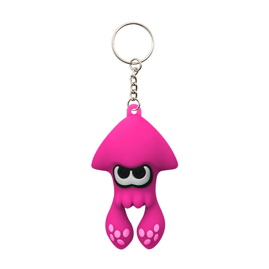 Jet Warrior Splatoon 3 Keychain Switch Cartoon Game Doll Cute Squid Key Chain