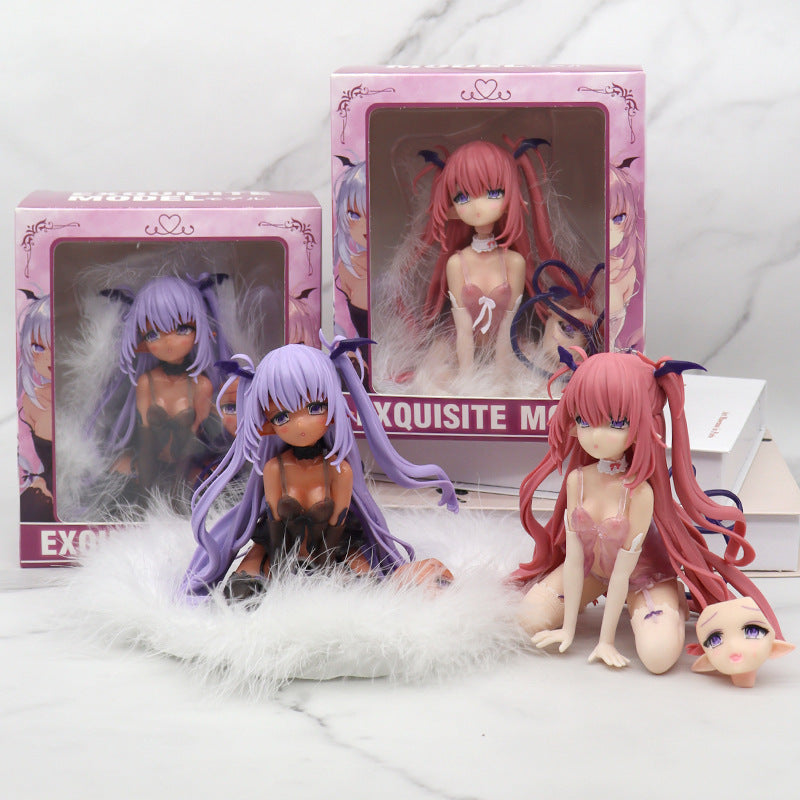 Hair Mask Migu Migu Purple Pink Lulu Pajamas MAYMOE Anime Garage Kits Surrounding Home Decoration Car Accessories