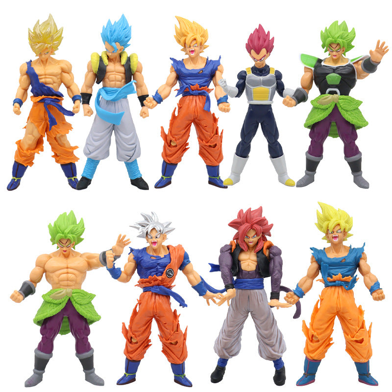 Optional Anime Garage Kits Dragon Ball Dragon Ball Z Movie Vegettoo Gogeta Model Decoration Doll