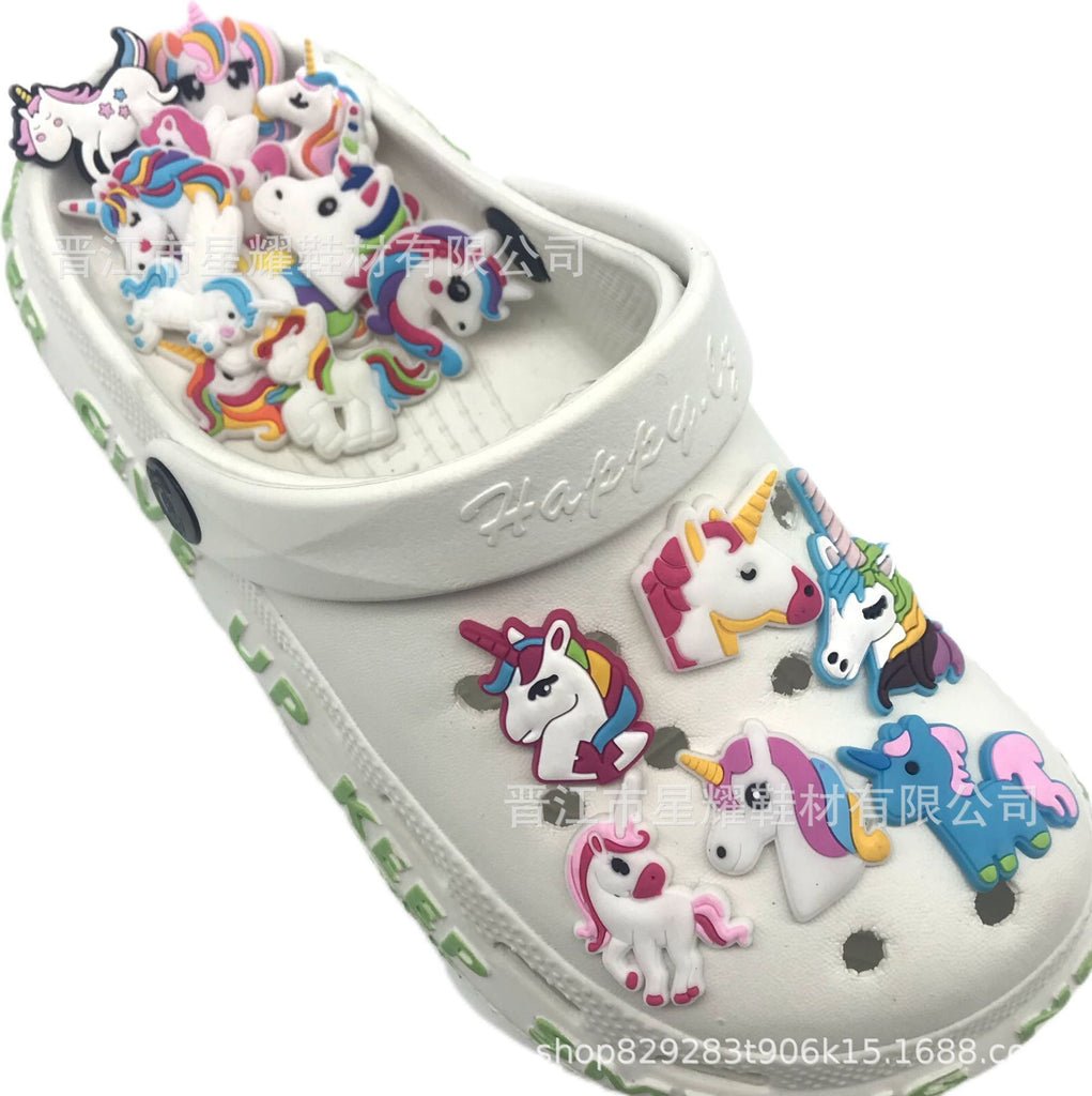 Unicorn Hole Shoes Shoe Ornament Shoe Buckle Decorative Buckle Shoe Accessories