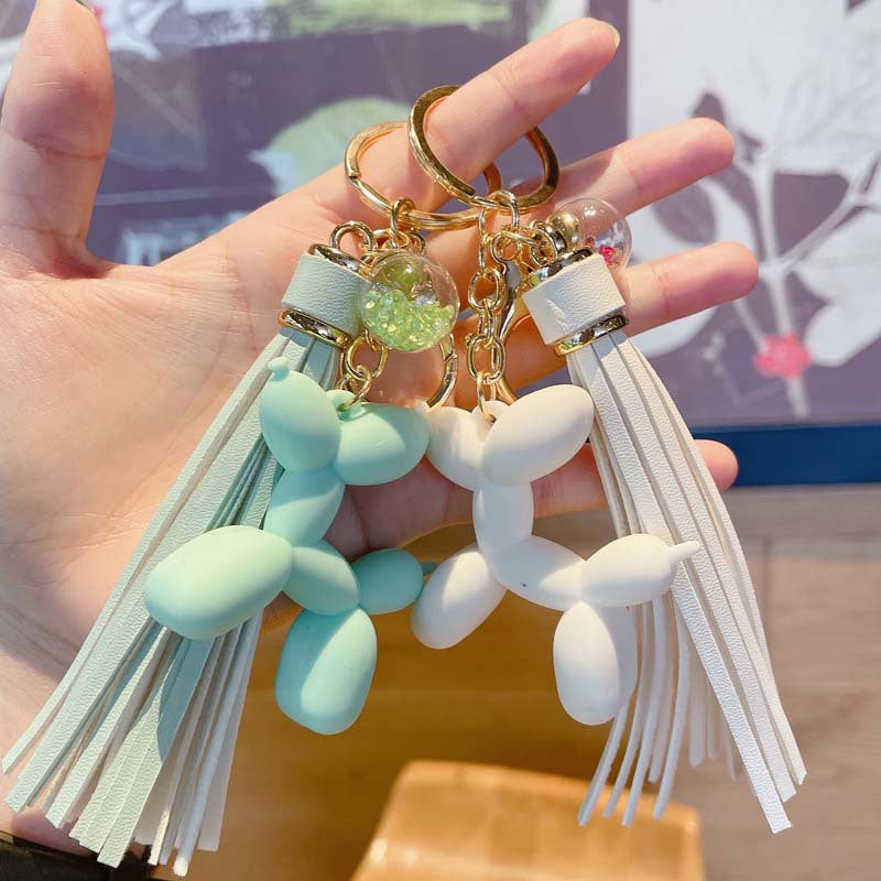 Creative Bubble Dog Tassel Key Chain Personality Key Chain Car Cute Key Ring Handbag Pendant Gift