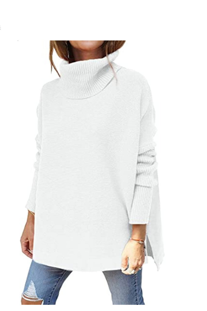 Bestseller Batwing Sleeve Hem Waist Pullover Sweaters Top