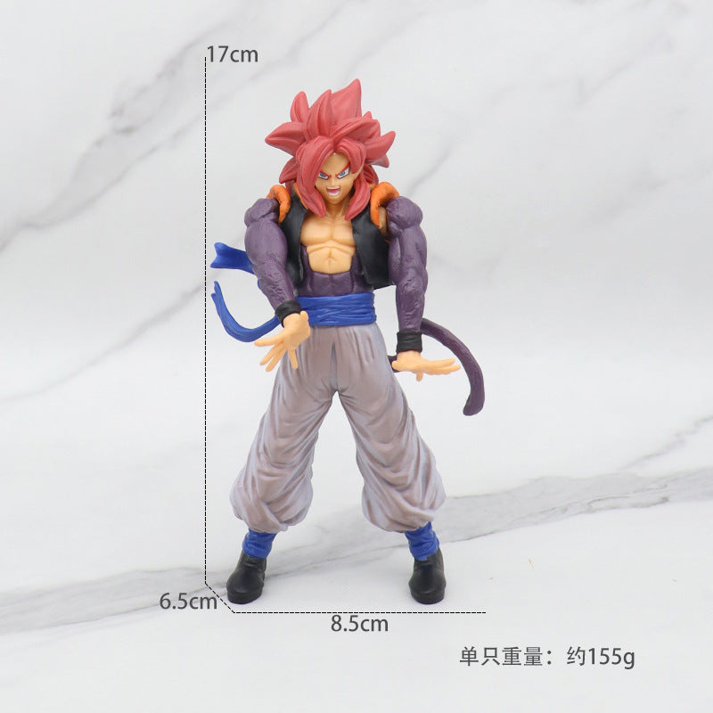 Optional Anime Garage Kits Dragon Ball Dragon Ball Z Movie Vegettoo Gogeta Model Decoration Doll