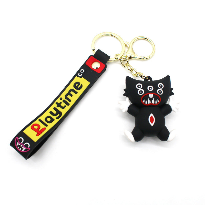 Poppy Playtime Bobbi Keychain Black Spider Key Chain Bobbi's Playtime Small Pendant