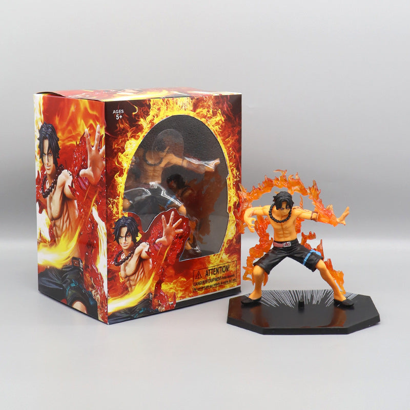 One Piece Fire Fists Luffy Ace Ghost Chasuron Demon Wind Leg Shanzhi Anime Garage Kits Peripheral Model Ornaments
