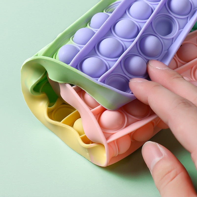 Desktop Finger Bubble Music Silicone Chessboard Mouse Killer Pioneer Children's Educational Toys Square Chessboard