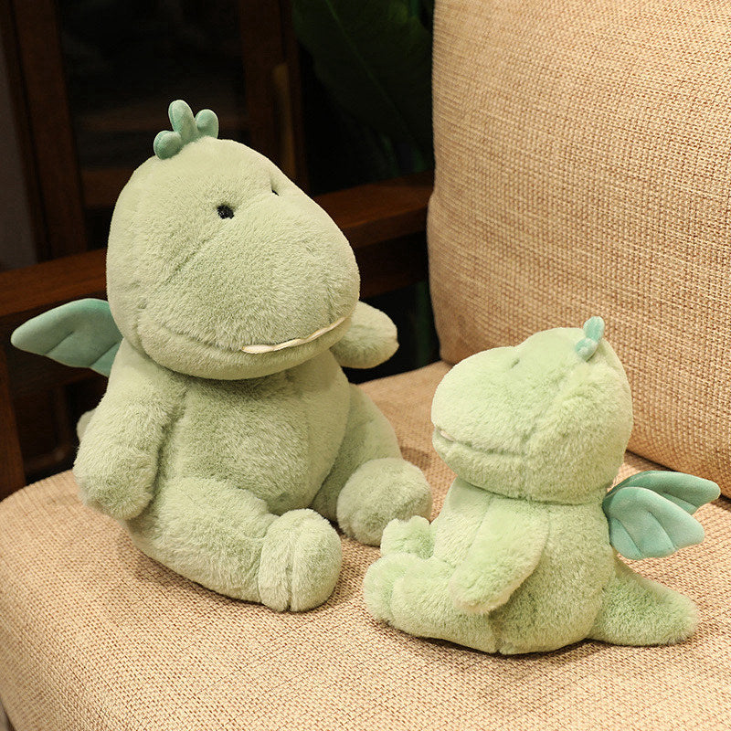 Cute Dinosaur Doll Little Green Dragon Plush Toy Ragdoll Doll Girls Birthday Gifts