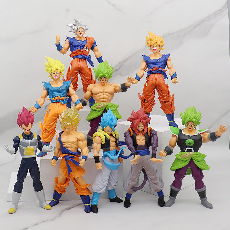 Optional Anime Garage Kits Dragon Ball Dragon Ball Z Movie Vegettoo Gogeta Model Decoration Doll