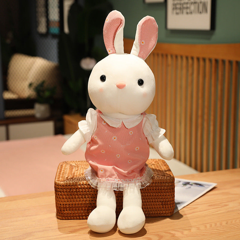 Cute Doudou Rabbit Plush Doll Doll Ragdoll Sleeping Pillow Little Bunny Toy Pink Girls' Gifts