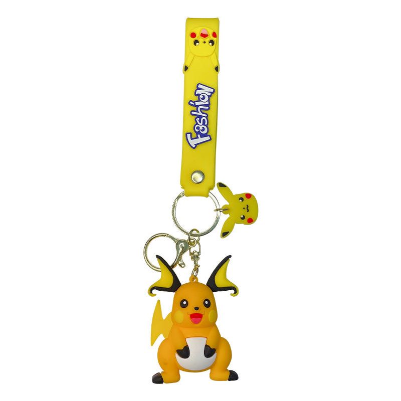 Pokemon Pikachu Keychain Series Female Cute Trendy Cartoon Doll Car Key Chain Package Pendant