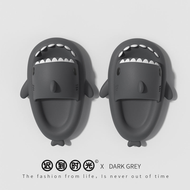 Punk Shark Men's Summer Outdoor Non-Slip Wear-Resistant Sports Trend Internet Celebrity Couple Household Sandals