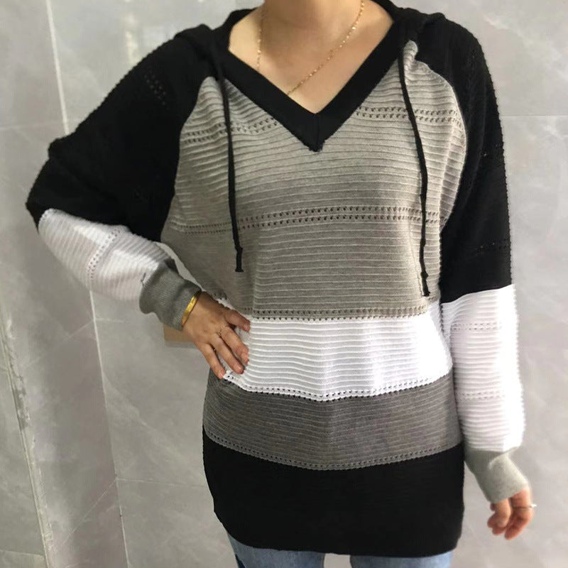 Bestseller Hooded Knitted plus Size Women's Sweater