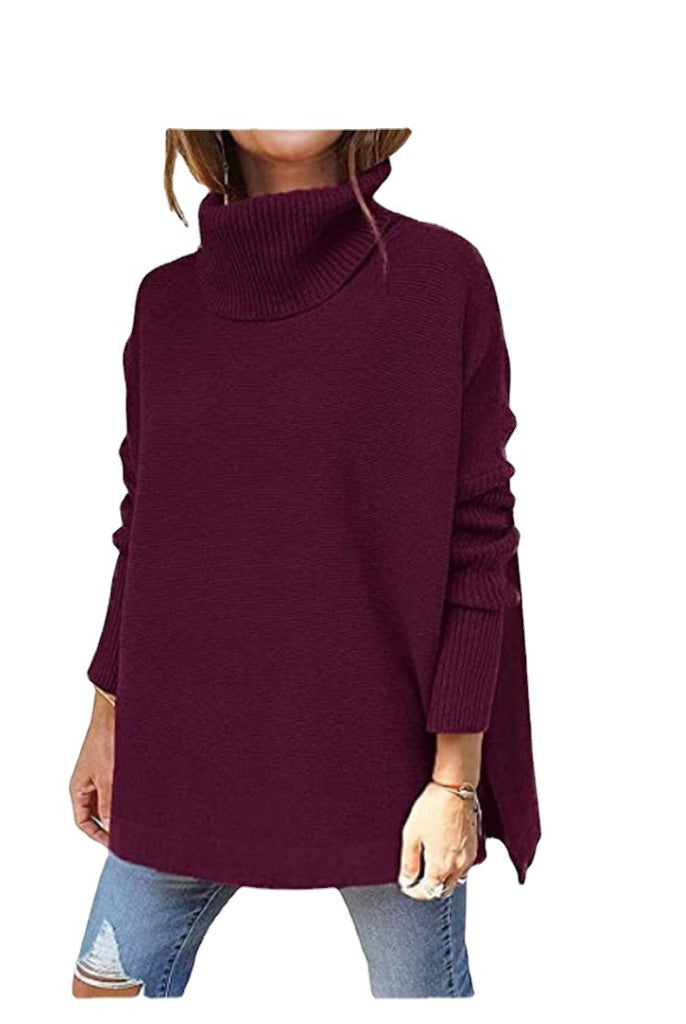 Bestseller Batwing Sleeve Hem Waist Pullover Sweaters Top