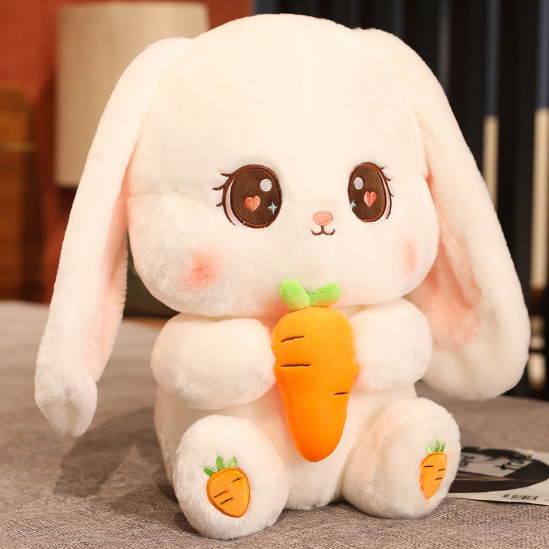 Big Ears Carrot Rabbit Doll Long Eared Rabbit Plush Toy Doll Doll Female Birthday Present