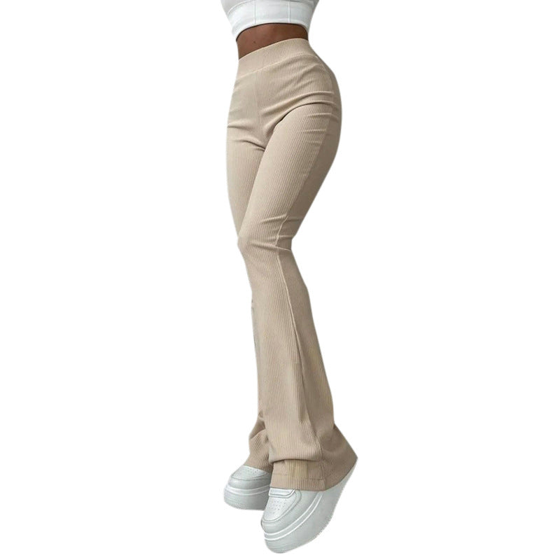Multicolor Bobbi Solid Color Slim Fit Fashion Bootleg Pants