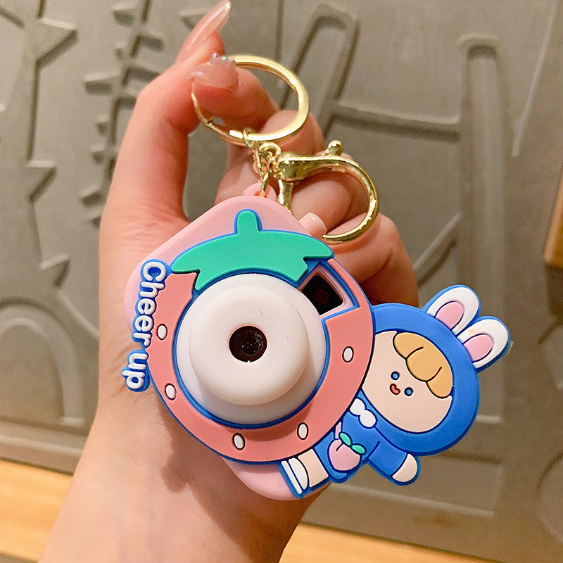Creative Student Cute Projection Camera Keychain Pendant Female Car Key Chain Bag Pendant Small Gift