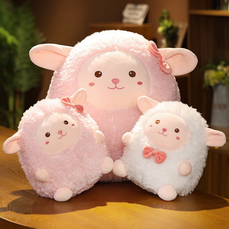 Creative Lamb Doll Plush Toys Ball Alpaca Children Cute Pillow Logo Girls' Gifts